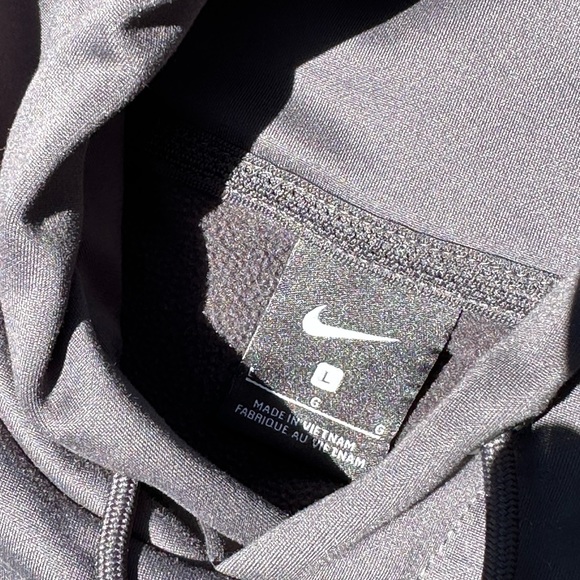 Nike Gray Hooded Sweatshirt Mens Size Large - Picture 4 of 5